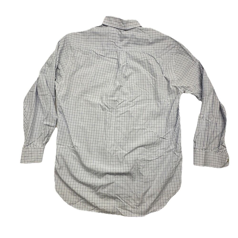 Vineyard Vines Shirt Mens Medium Blue Plaid WHALE SHIRT Long Sleeve 100% Cotton - Picture 8 of 8